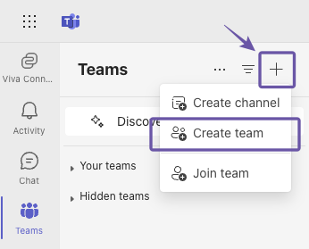Teams Provisioning in Microsoft Teams