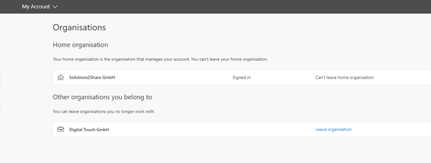 Leave organisations in Microsoft Teams