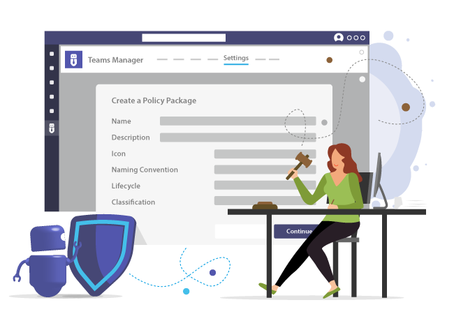 Create a policy package with Teams Manager