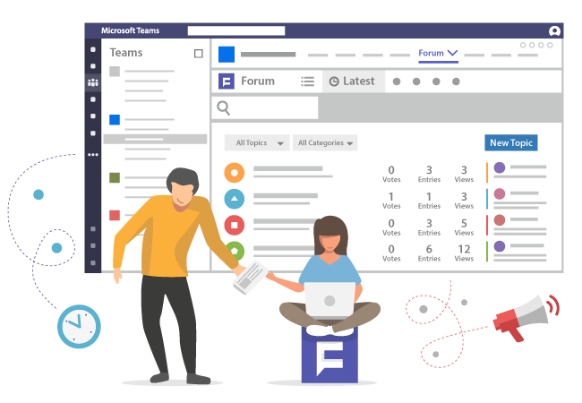 Sehen Sie die neuesten Einträge im Microsoft Teams Forum