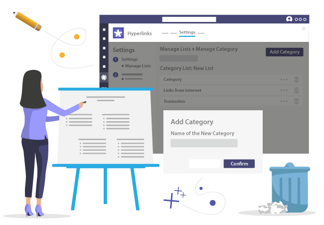 Manage categories for your bookmarks in Microsoft Teams