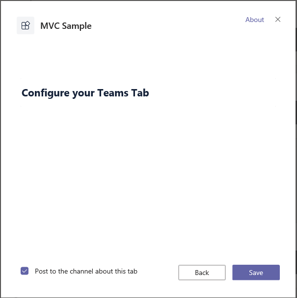 Save Teams tab
