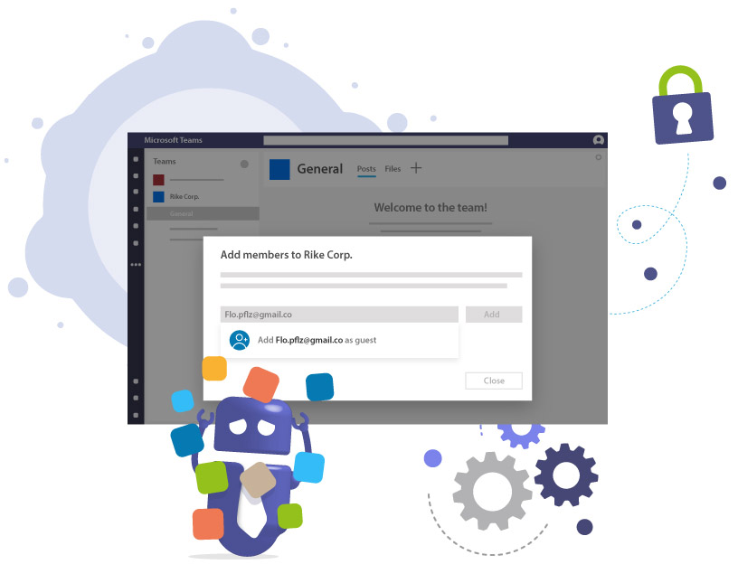Adding guests to Microsoft Teams
