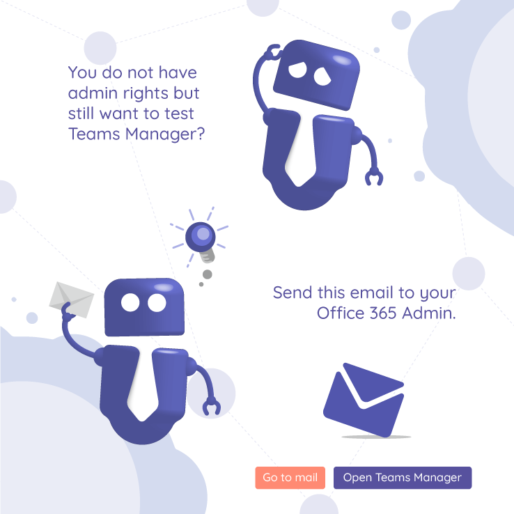Teams Manager send email to admin