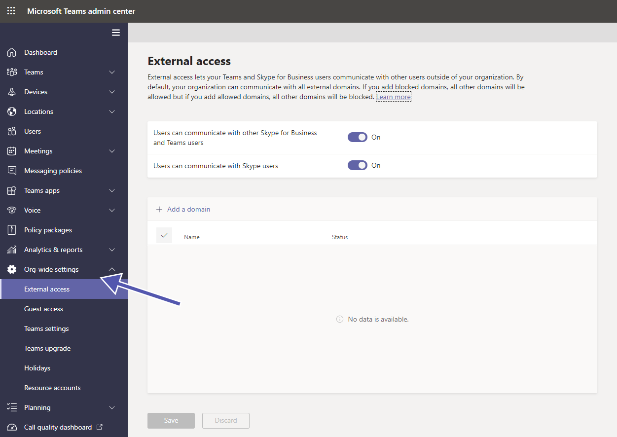 Teams Security: org-wide settings