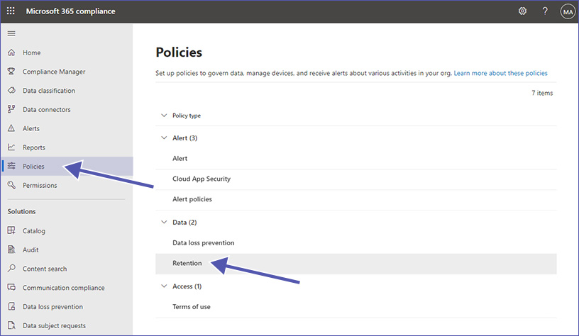 Data retention in Microsoft Teams