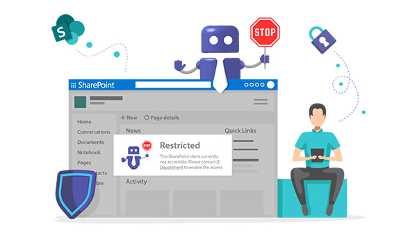 SharePoint für Team-Besitzer blocken