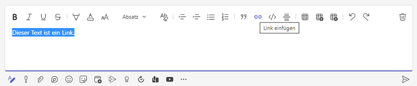 Microsoft Teams Links erstellen