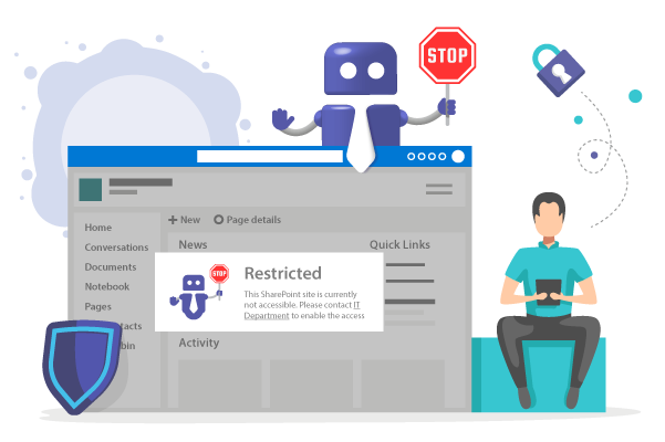 SharePoint von Microsoft Teams blockieren