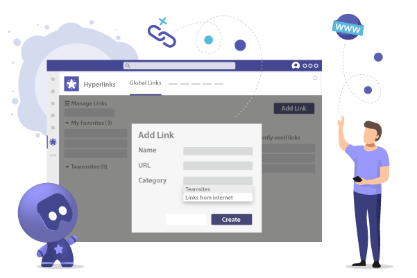 Lagre lenker til nettsteder, filer og samtaler som Microsoft Teams-bokmerker.