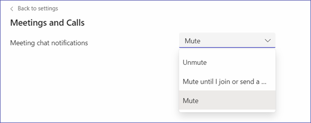 Microsoft Teams notifications during meetings