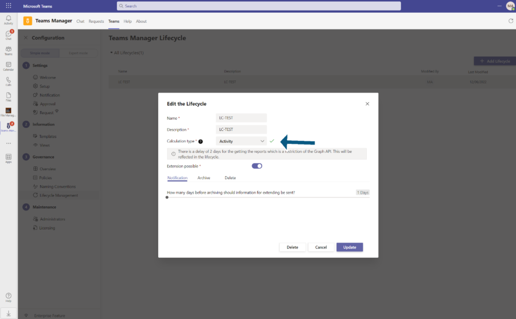 Microsoft Teams: Lebenszyklen für inaktive Teams 