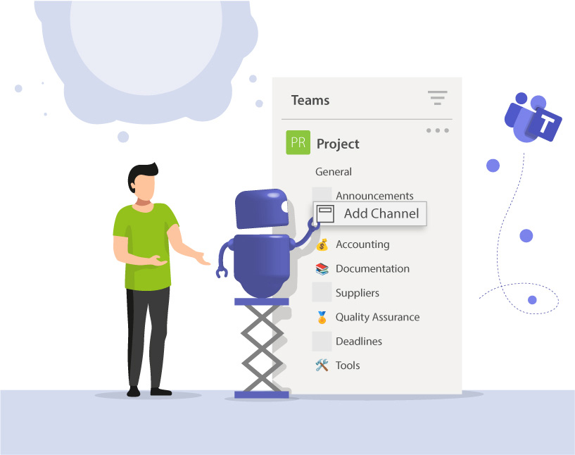 Manage and create Teams channels