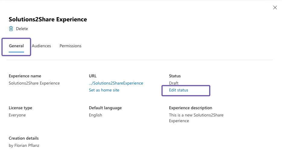 Enable the Viva Connections Experience