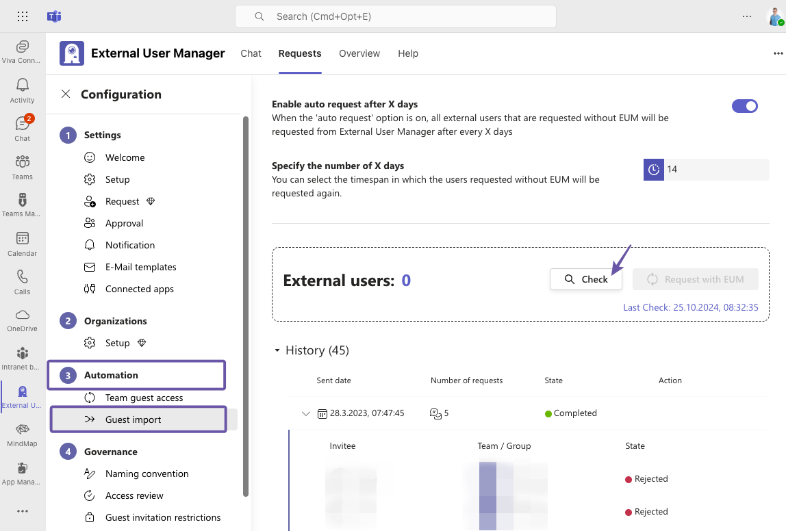 External User Manager Guest Crawler