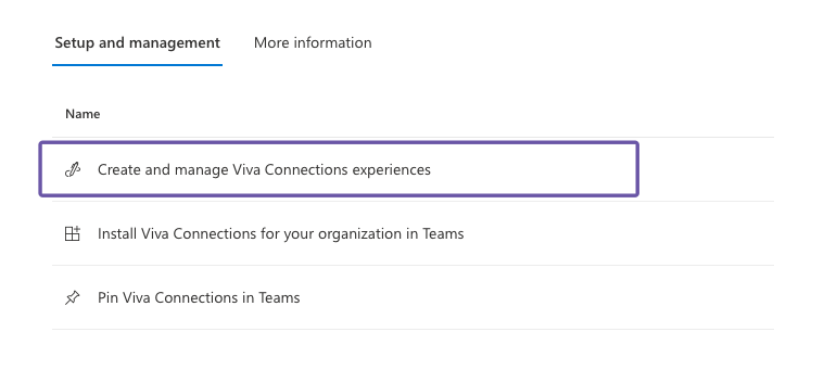 Create and manage Viva Connections experiences