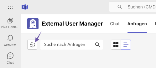 Konfiguration External User Manager