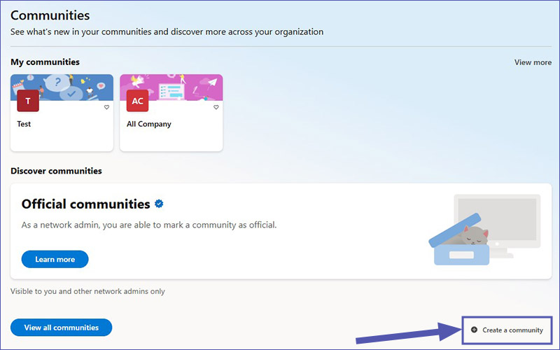Viva Engage: Create a Community