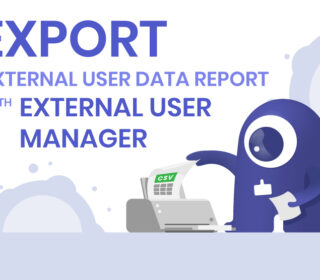 Export External User Data Report with External User Manager