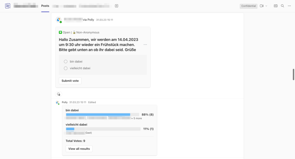 Die besten Microsoft Teams Apps 2025 - Polly