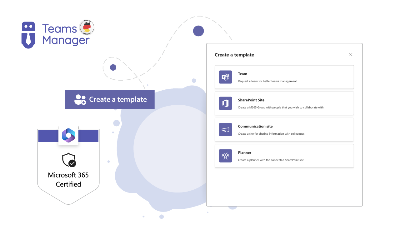SharePoint Site Templates with Teams Manager SharePoint Site Templates with Teams Manager