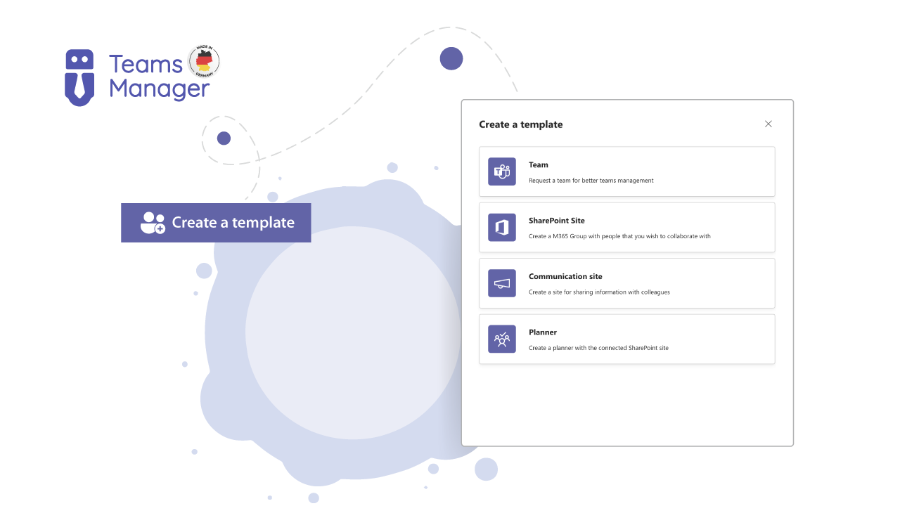 SharePoint Site Templates mit Teams Manager
